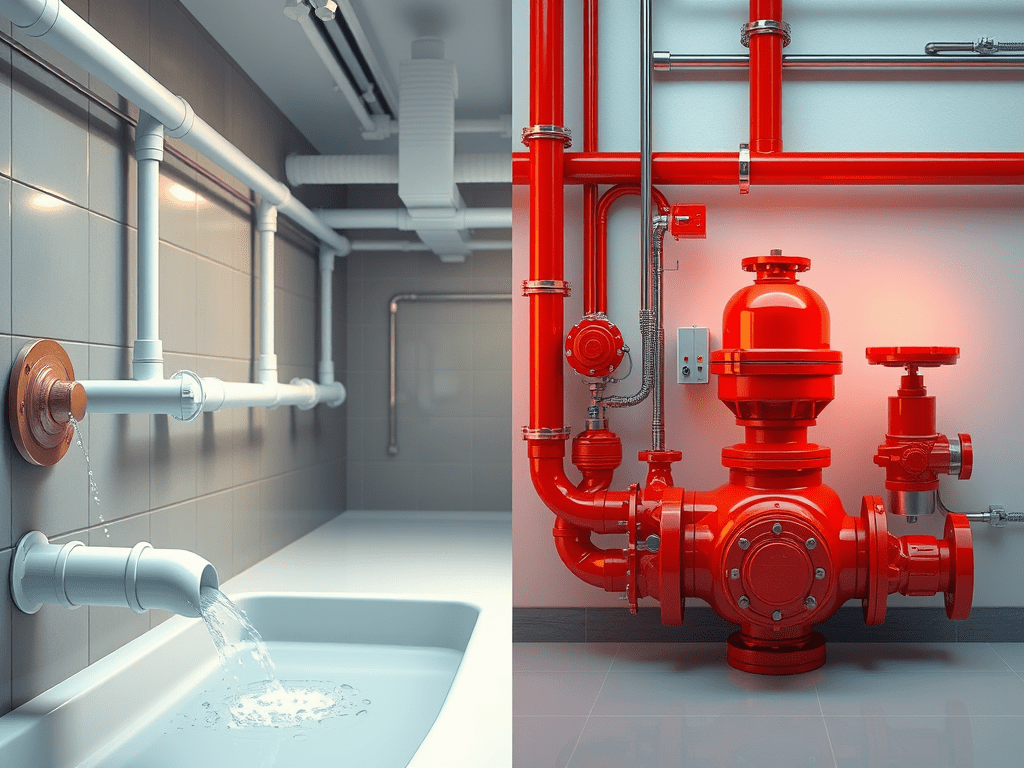 ¿Son lo mismo? No. Diferencias entre los sistemas hidráulico-sanitarios y los sistemas contra incendios en&nbsp;México